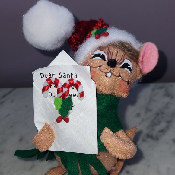 Annalee “Dear Santa” Christmas Mouse (2013): - Picture 1 of 5